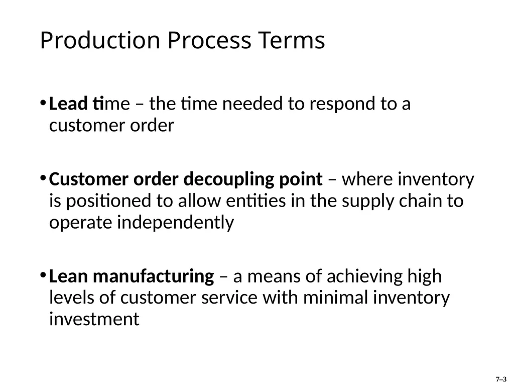 Manufacturing Processes Chapter Seven Chase, R., - slide 3 of 11