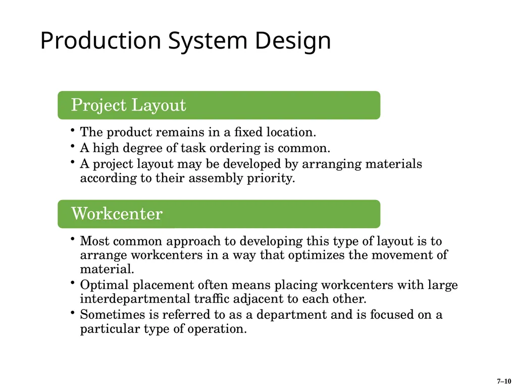 Manufacturing Processes Chapter Seven Chase, R., - slide 10 of 11