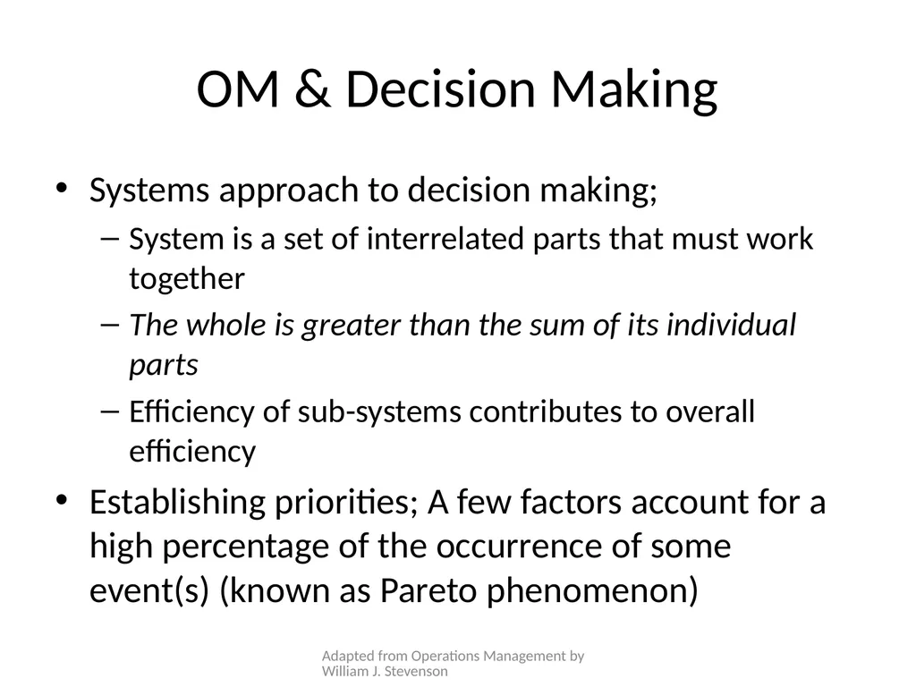 Operations Management Week 01 Adapted from - slide 19 of 19