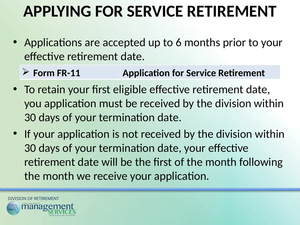 Understanding Your Retirement Benefits Under the - slide 35 of 49