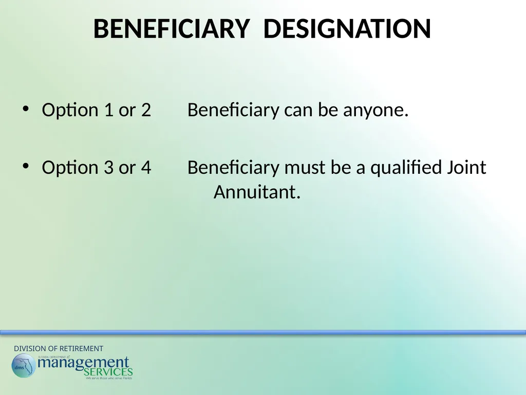 Understanding Your Retirement Benefits Under the - slide 30 of 49