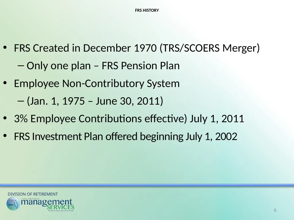 Understanding Your Retirement Benefits Under the - slide 6 of 49