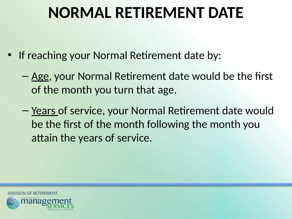 Understanding Your Retirement Benefits Under the - slide 13 of 49