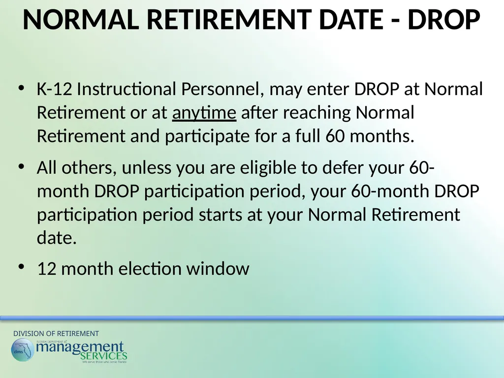 Understanding Your Retirement Benefits Under the - slide 14 of 49