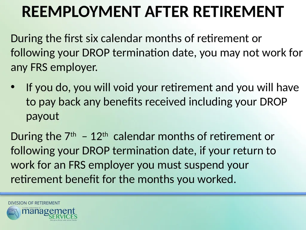 Understanding Your Retirement Benefits Under the - slide 40 of 49