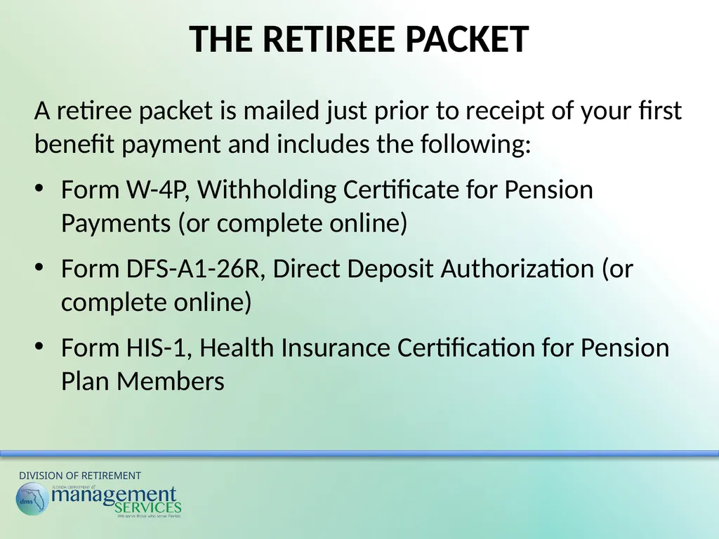 Understanding Your Retirement Benefits Under the - slide 39 of 49