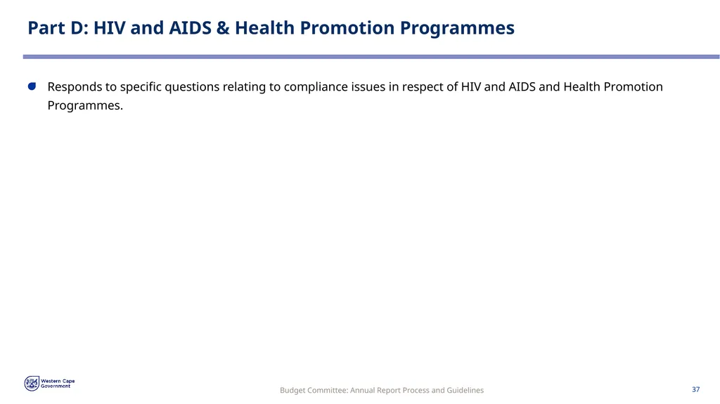 Annual Report Process and Guidelines Budget - slide 37 of 54