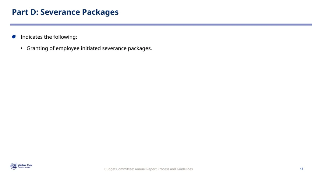 Annual Report Process and Guidelines Budget - slide 41 of 54
