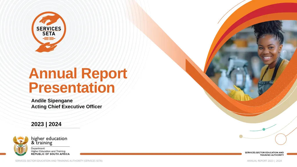 Annual Report Presentation Andile Sipengane Acting - slide 1 of 16