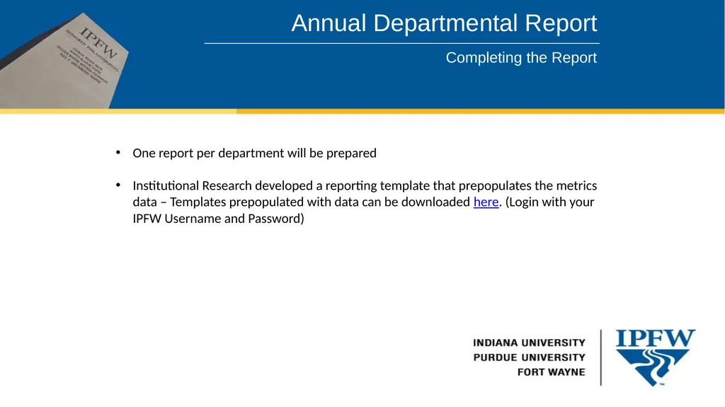 Academic Program Review Annual Departmental Report - slide 7 of 7
