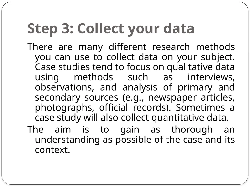 Case Study Method A case study is a detailed study - slide 6 of 11
