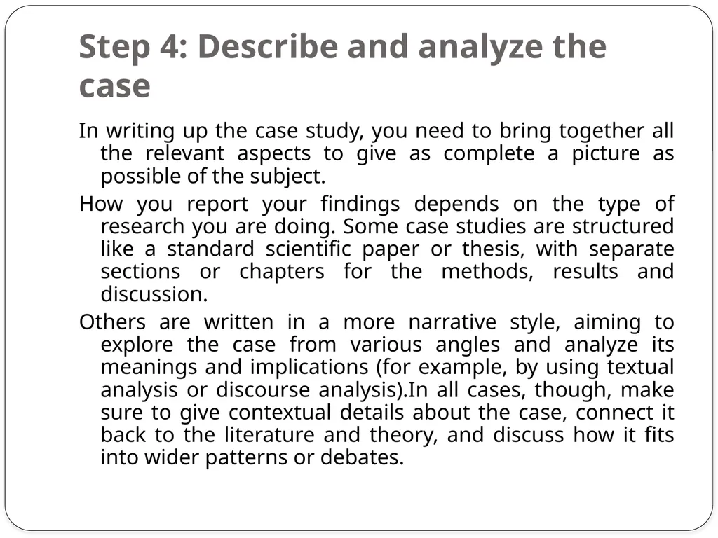 Case Study Method A case study is a detailed study - slide 7 of 11