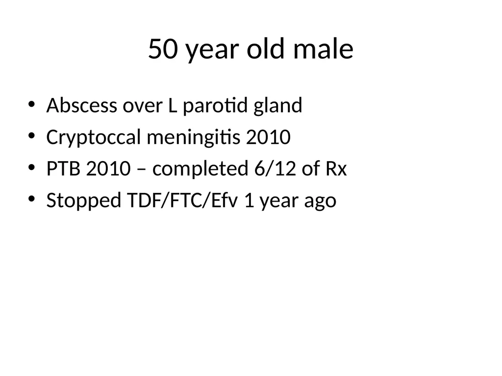 Case Study Cloete van Vuuren ID Physician 50 year - slide 2 of 57