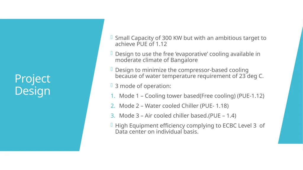 Case study – Infosys Data Center Aspiration, - slide 5 of 11