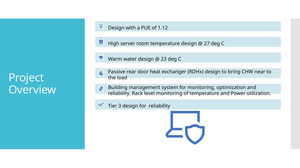 Case study – Infosys Data Center Aspiration, - slide 4 of 11