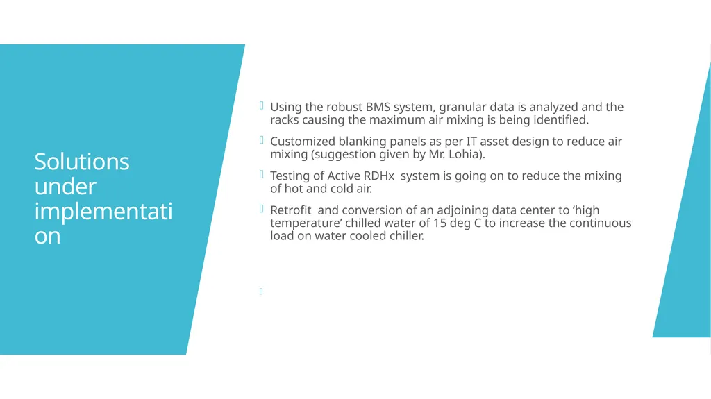 Case study – Infosys Data Center Aspiration, - slide 7 of 11