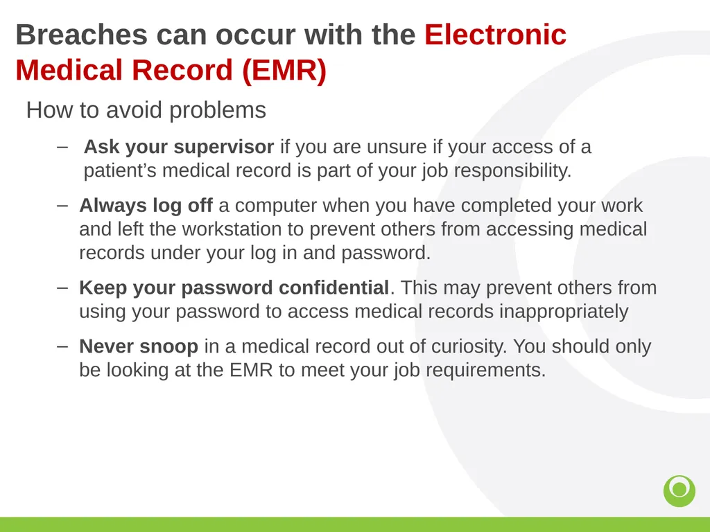Corporate Compliance What is Compliance Training ? - slide 22 of 30