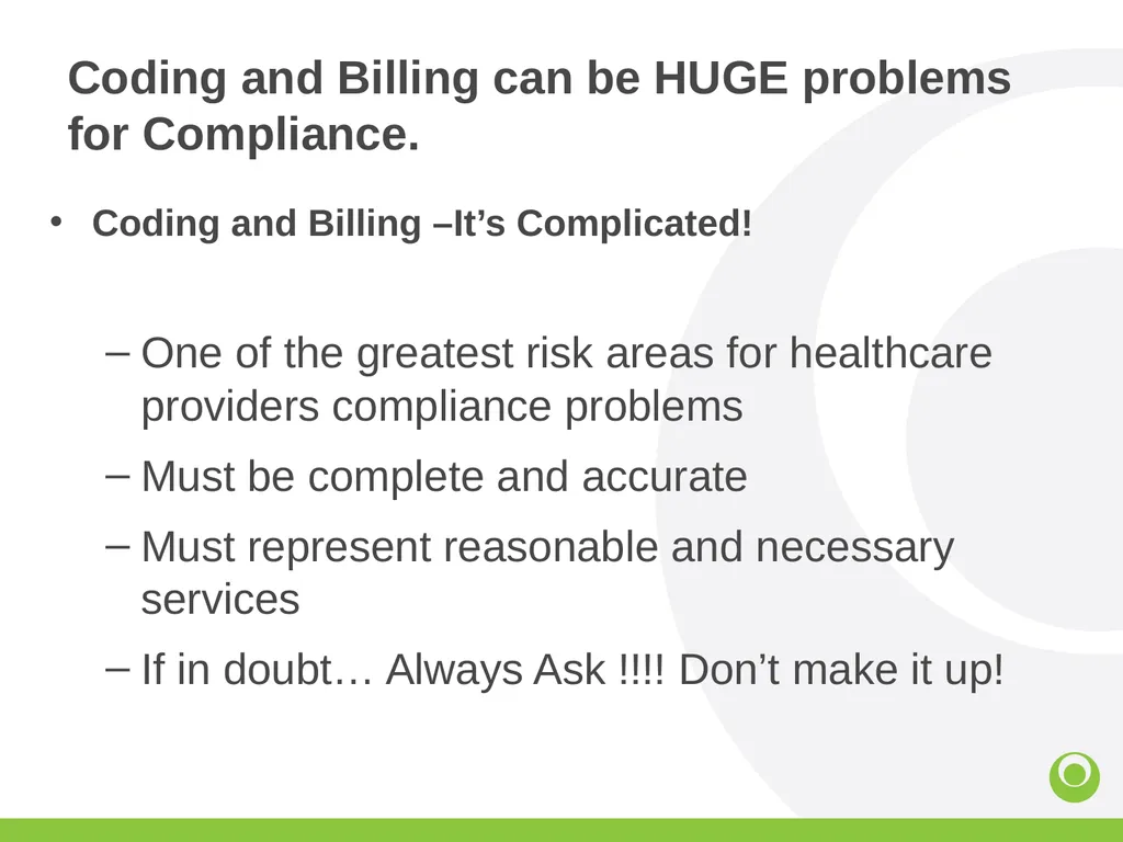 Corporate Compliance What is Compliance Training ? - slide 11 of 30