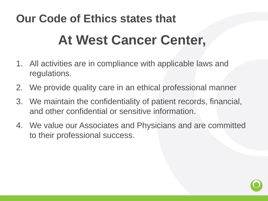Corporate Compliance What is Compliance Training ? - slide 4 of 30
