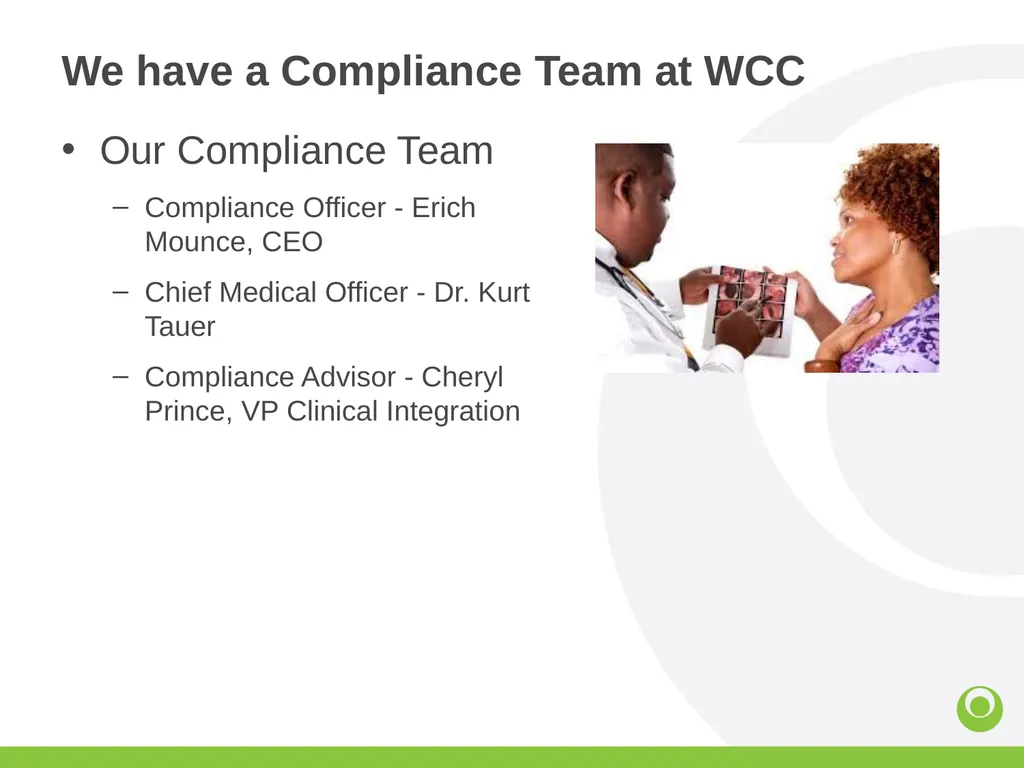 Corporate Compliance What is Compliance Training ? - slide 7 of 30