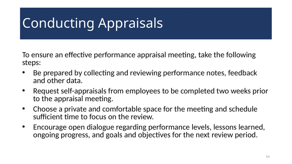 Performance Management Training for Supervisors - slide 14 of 21