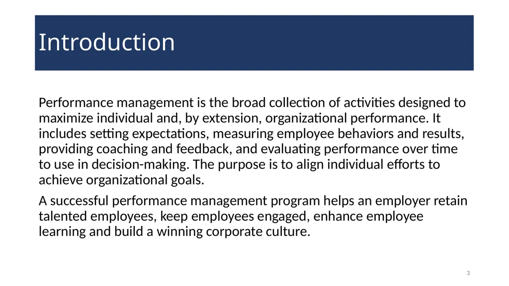Performance Management Training for Supervisors - slide 3 of 21