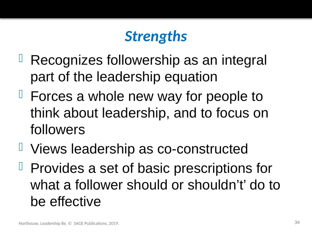 Followership Chapter 12 Northouse, Leadership 8e. - slide 34 of 36