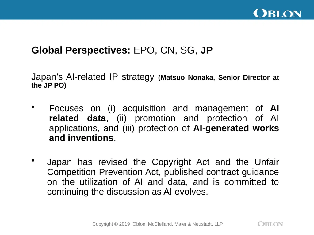 Artificial Intelligence: Intellectual Property - slide 13 of 13