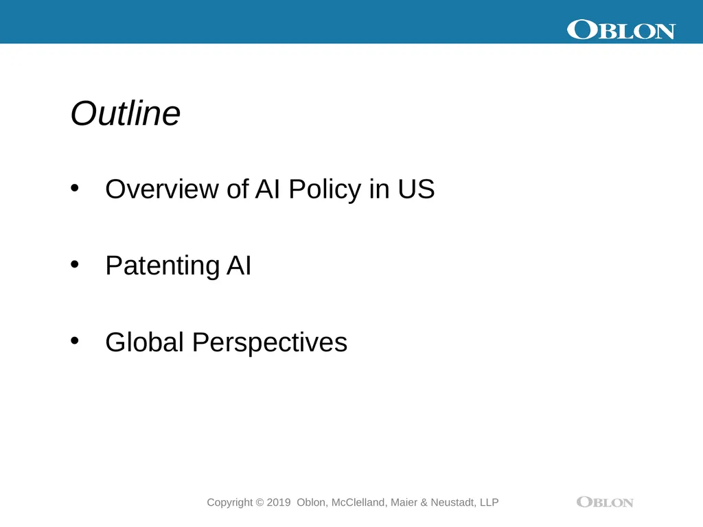Artificial Intelligence: Intellectual Property - slide 2 of 13