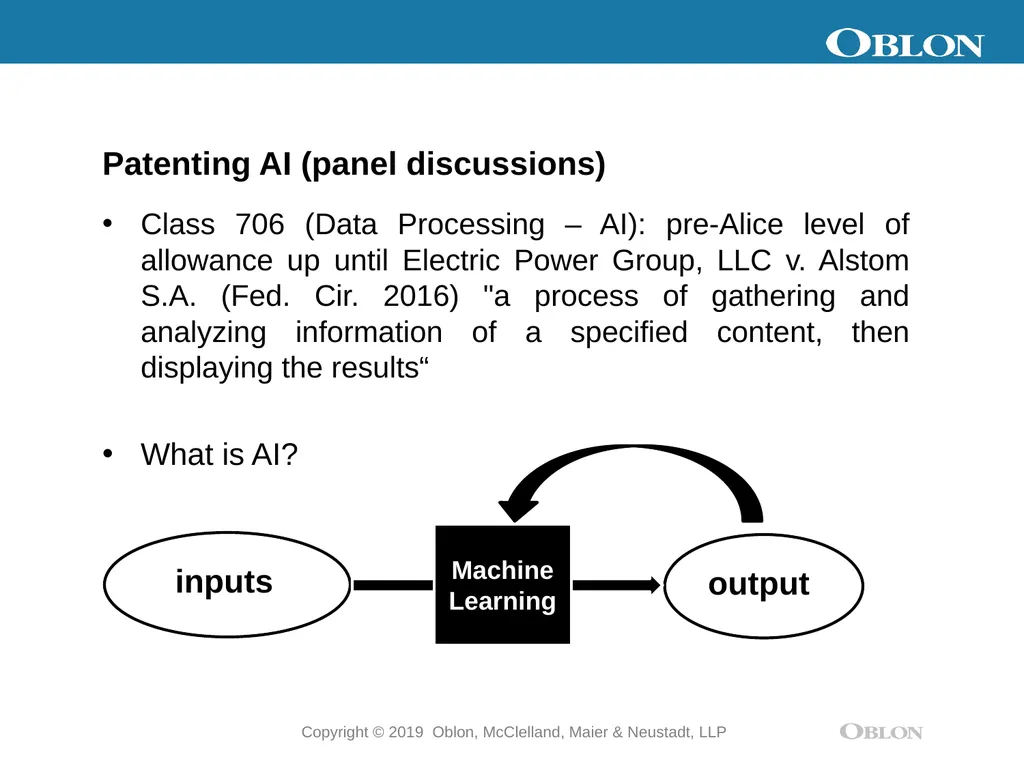Artificial Intelligence: Intellectual Property - slide 4 of 13
