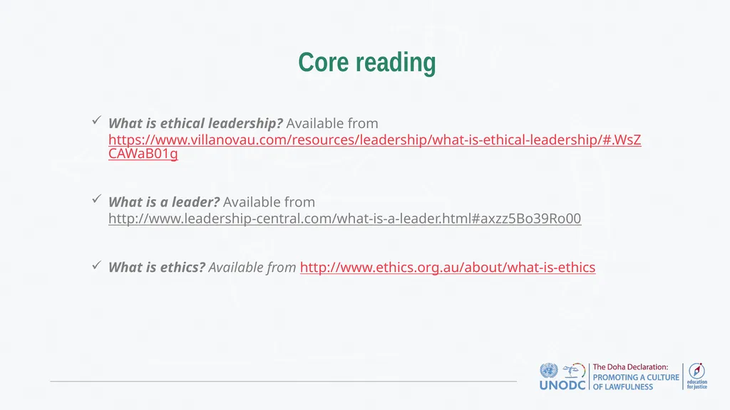 Education for Justice (E4J) Integrity and Ethics - slide 13 of 13