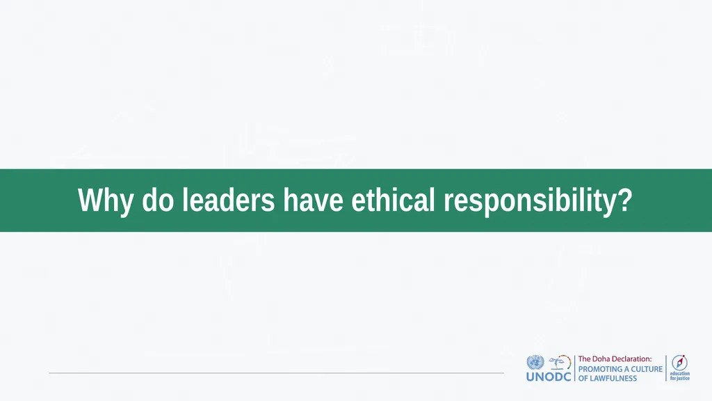 Education for Justice (E4J) Integrity and Ethics - slide 7 of 13