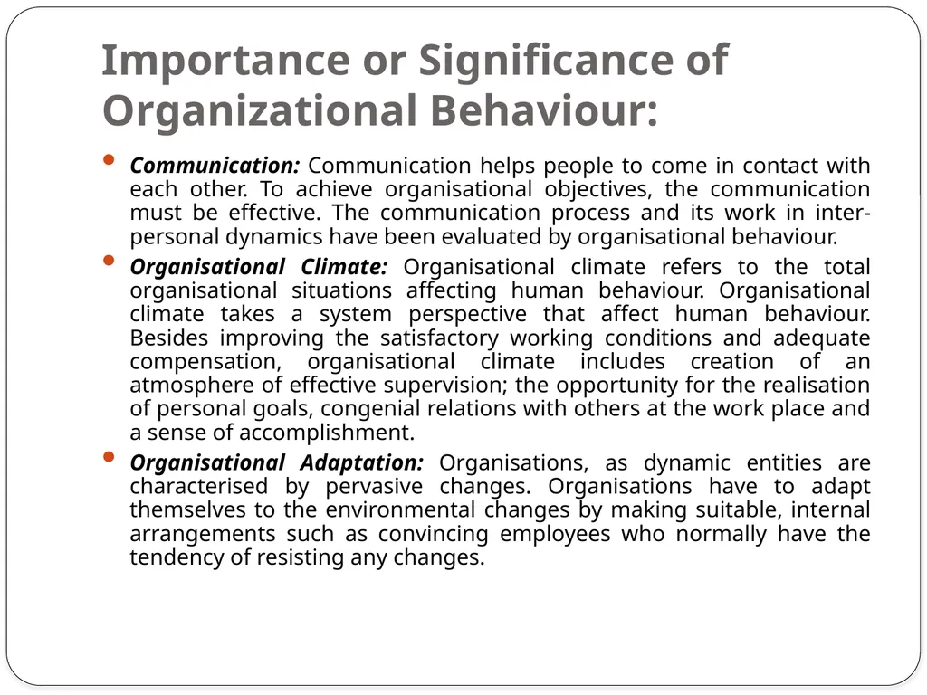 Organisational behaviour Organisational behaviour - slide 12 of 12