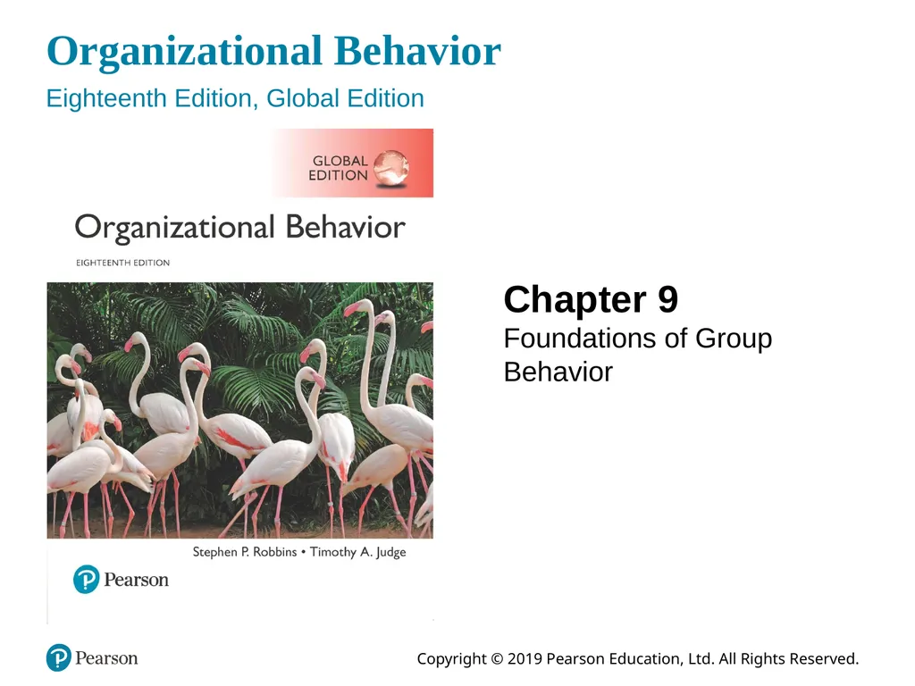 Organizational Behavior Eighteenth Edition, Global