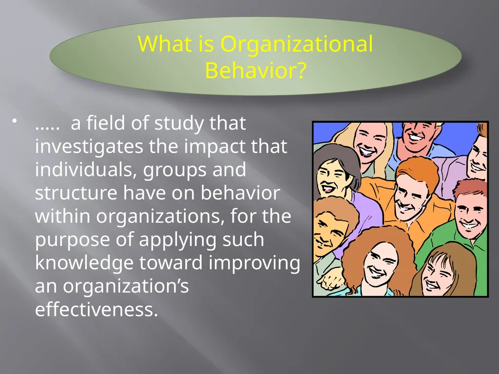 Organizational Behaviour Nirbhay Mishra Faculty - slide 5 of 8