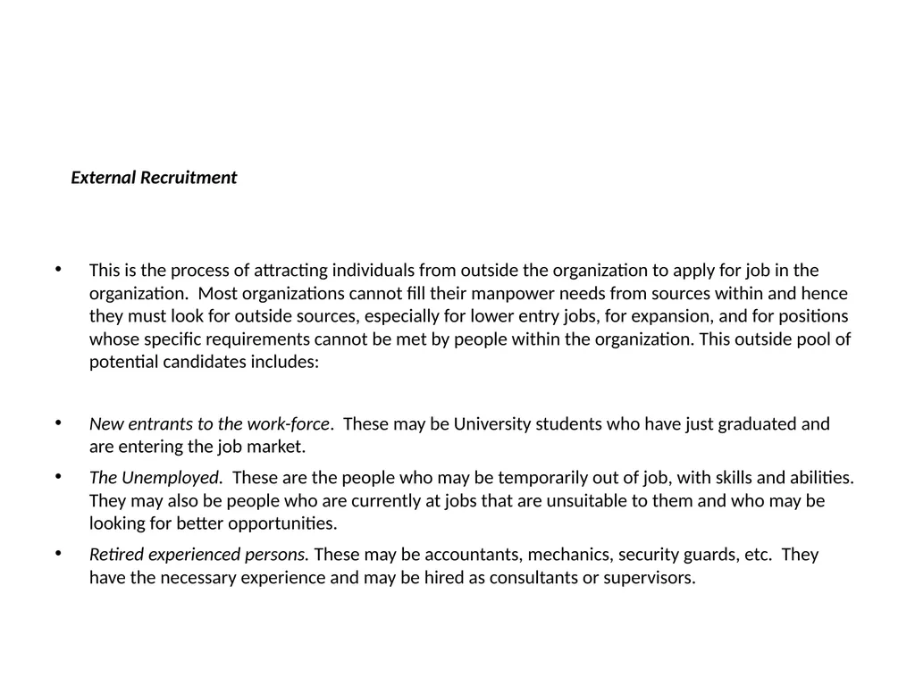 HUMAN RESOURCE MANAGEMENT (HRM) Human Resource - slide 21 of 37