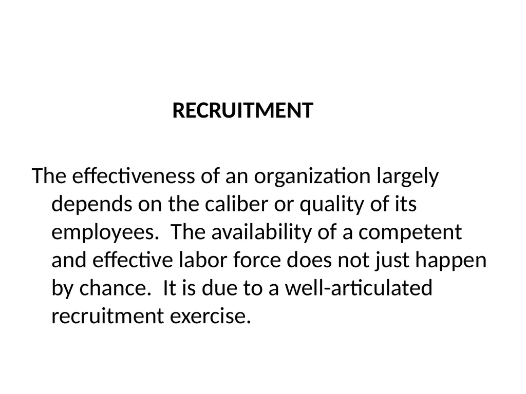 HUMAN RESOURCE MANAGEMENT (HRM) Human Resource - slide 15 of 37