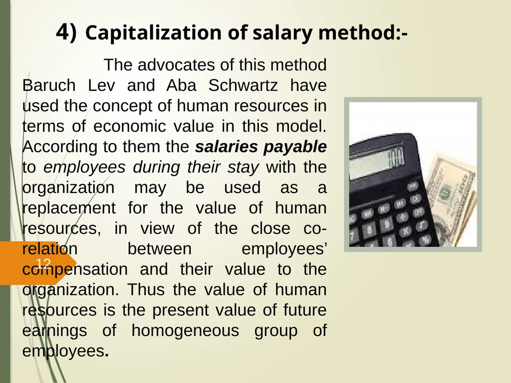 Human Resource Accounting And Inventory Prepared - slide 12 of 31