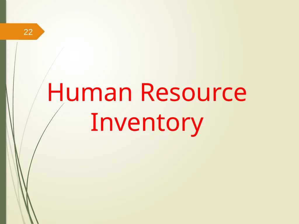Human Resource Accounting And Inventory Prepared - slide 22 of 31