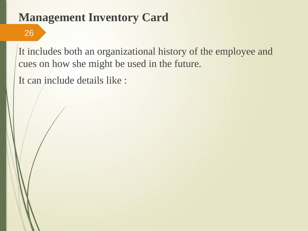 Human Resource Accounting And Inventory Prepared - slide 26 of 31