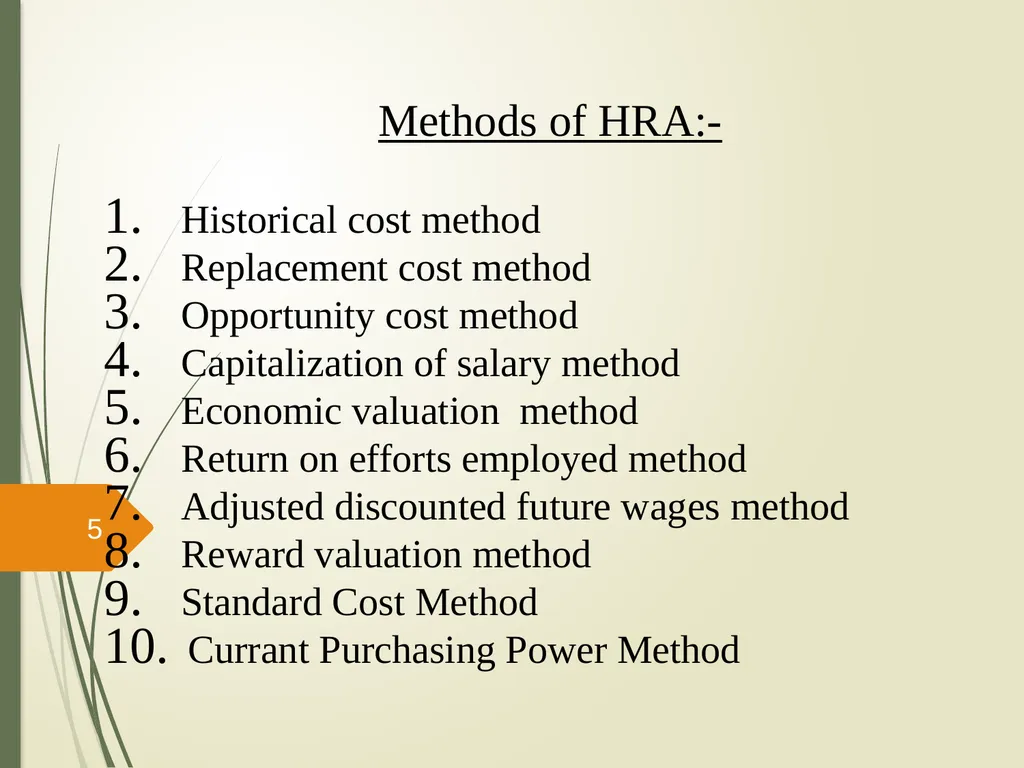 Human Resource Accounting And Inventory Prepared - slide 5 of 31