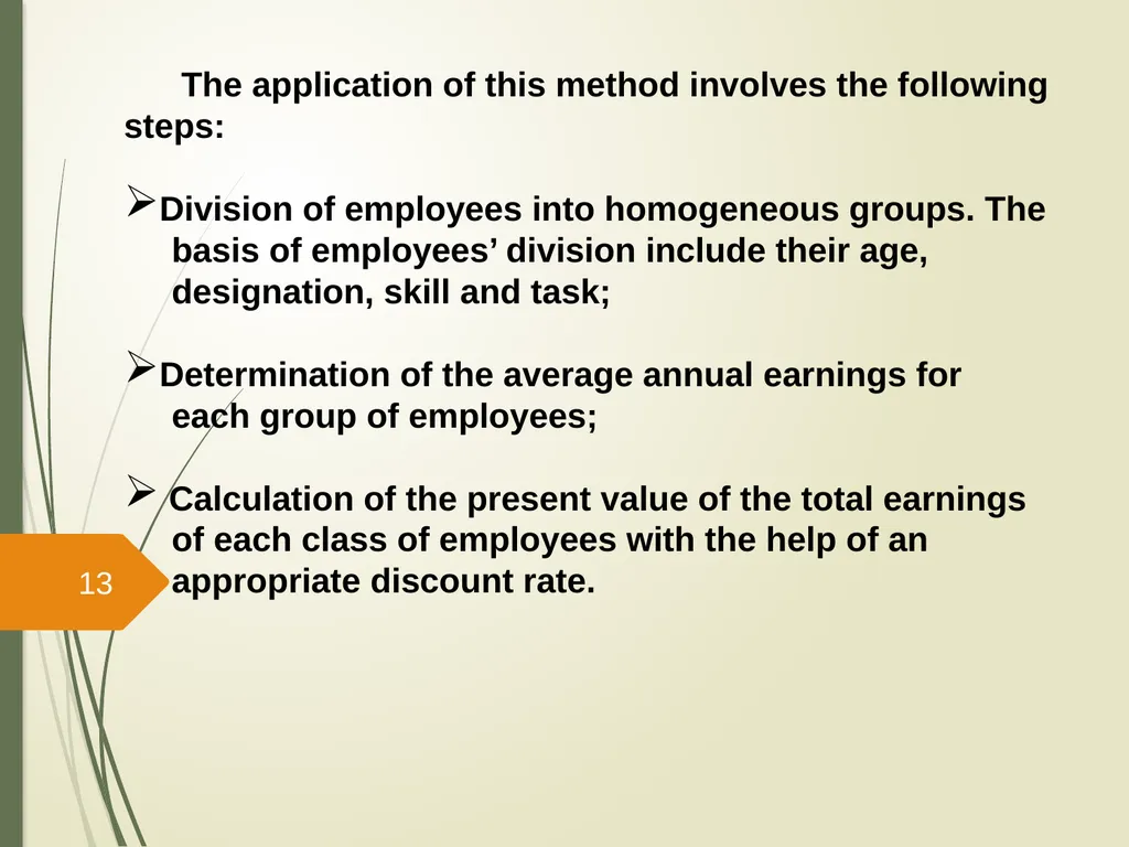 Human Resource Accounting And Inventory Prepared - slide 13 of 31