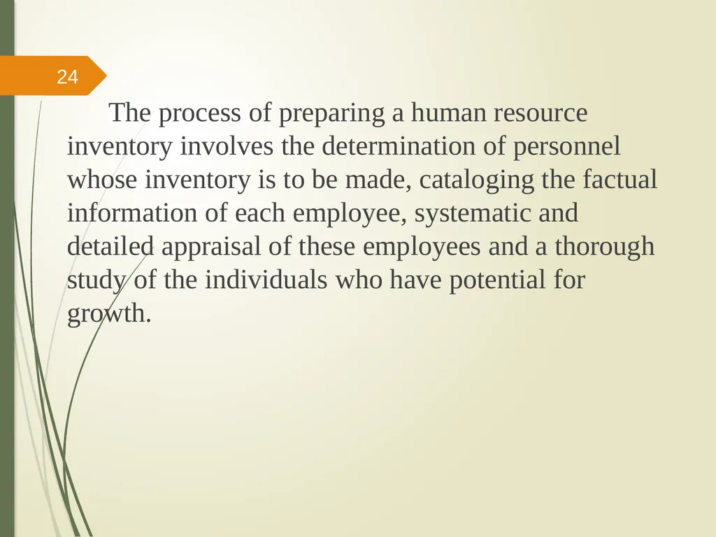 Human Resource Accounting And Inventory Prepared - slide 24 of 31