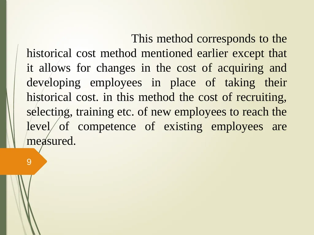 Human Resource Accounting And Inventory Prepared - slide 9 of 31