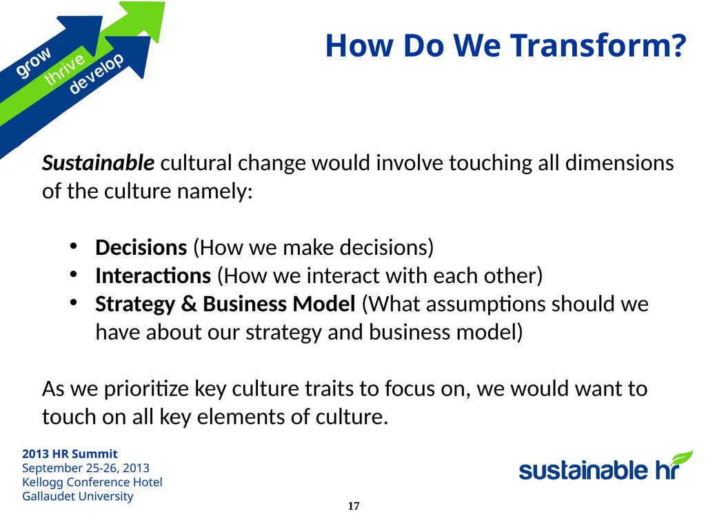 HR Cultural Transformation Overview An interactive - slide 17 of 26