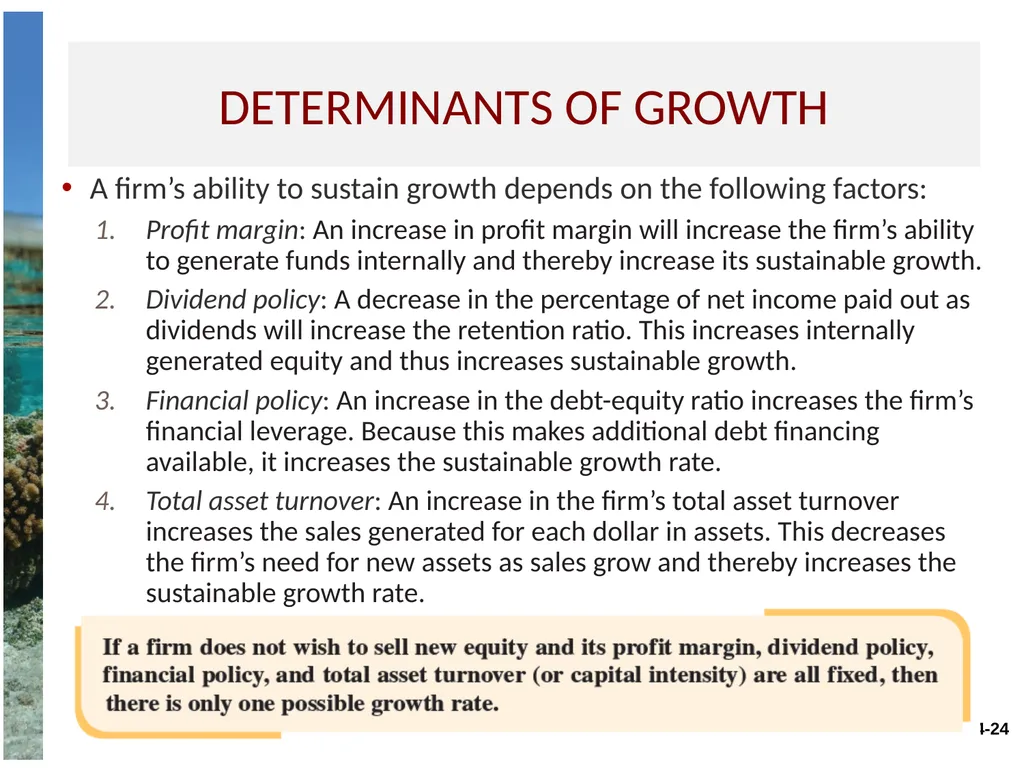 Chapter 4 Long-term financial planning and growth - slide 24 of 27