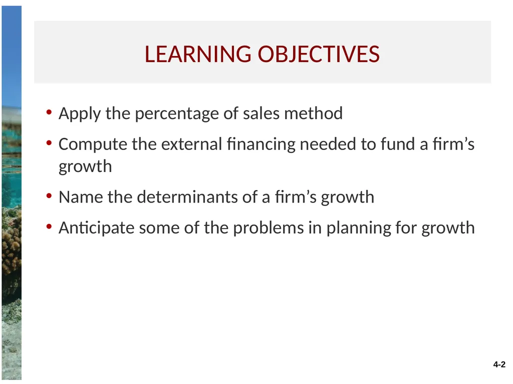 Chapter 4 Long-term financial planning and growth - slide 2 of 27