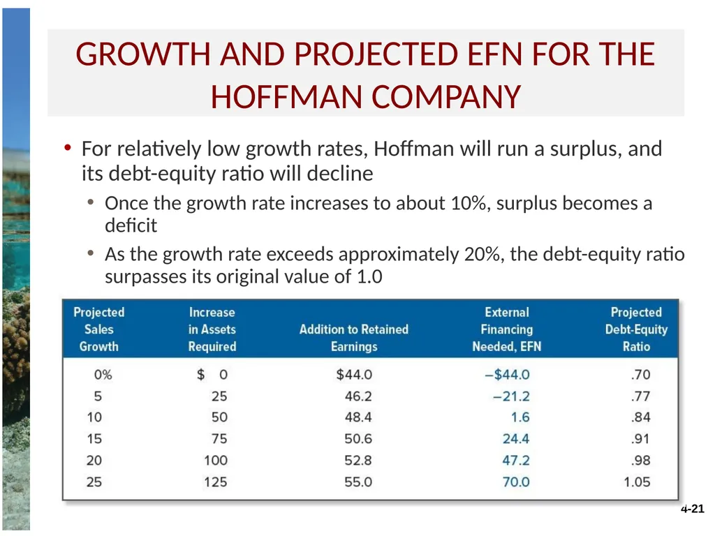 Chapter 4 Long-term financial planning and growth - slide 21 of 27