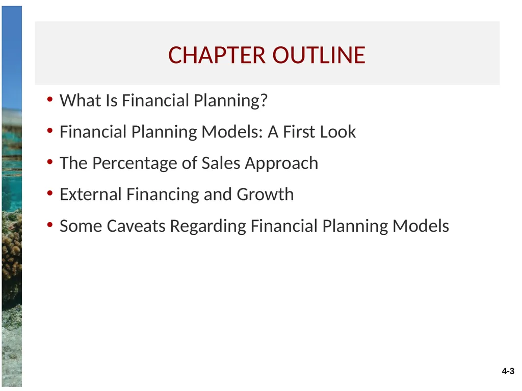 Chapter 4 Long-term financial planning and growth - slide 3 of 27