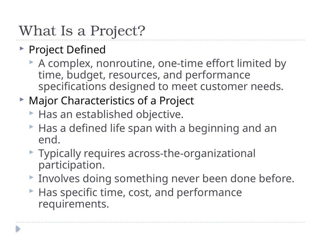 Modern Project Management Chapter 1 What Is a - slide 3 of 14